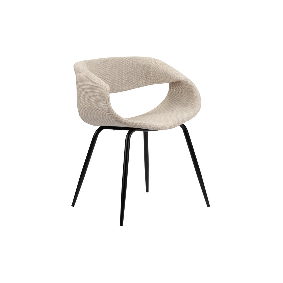 Whale Stoel Beige (Set van 2) beige InHuys